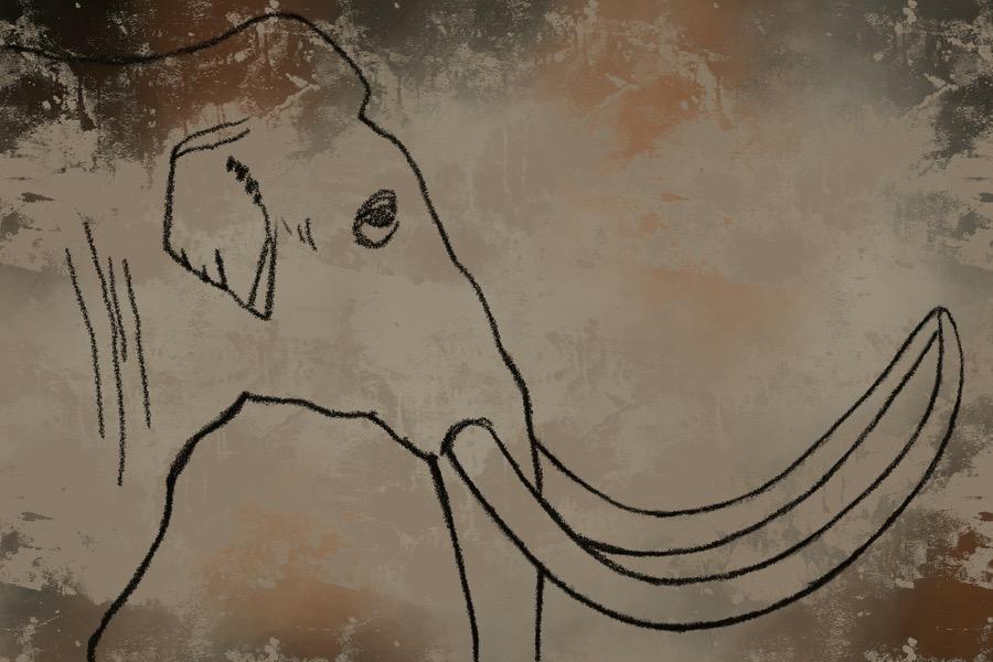 Drawing of a Mammoth