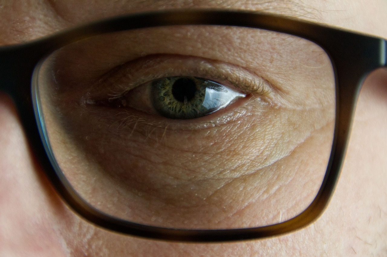 Person wearing glasses